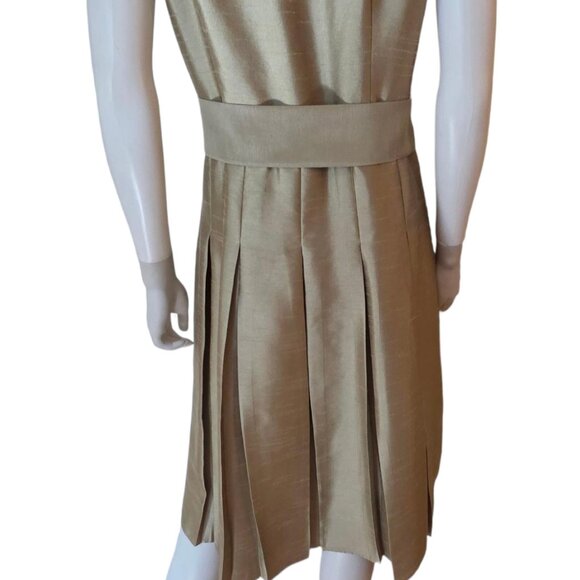 Jessica Howard Elegant Pleated Party Evening Tie Waist Dress - Picture 12 of 12